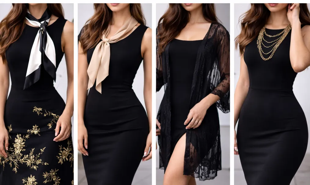 Как украсить черное платье: идеи для стильных акцентов