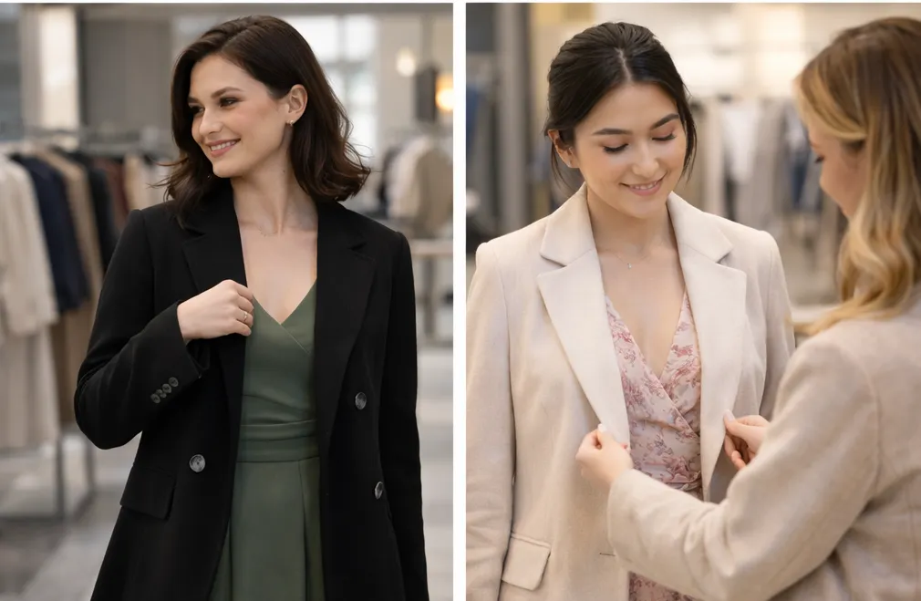 Как подобрать пиджак к платью