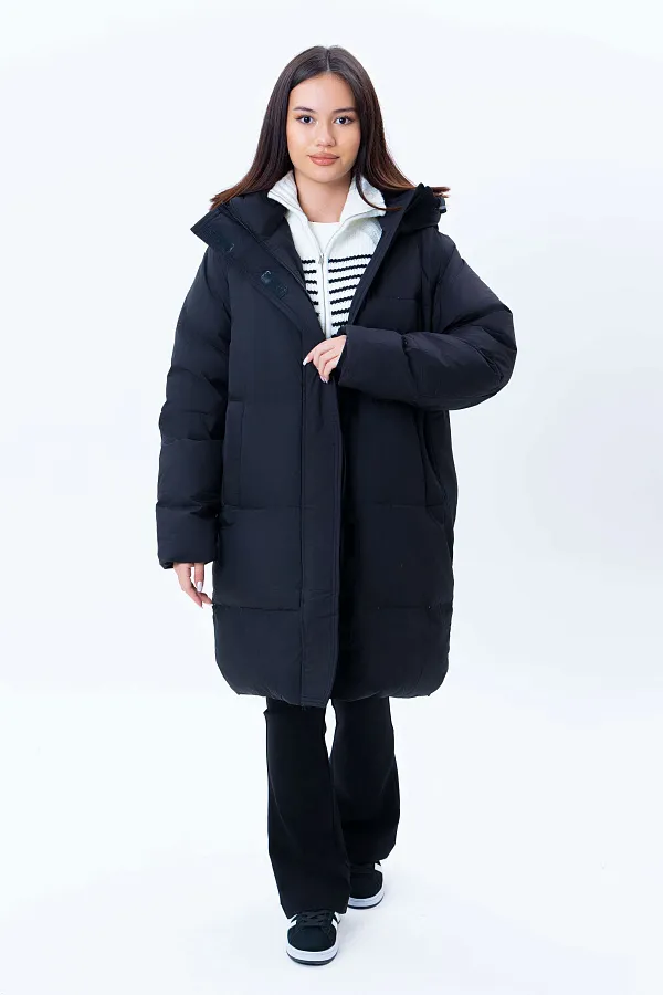 Женский пуховик средняя длина AW23WES-21093 фото