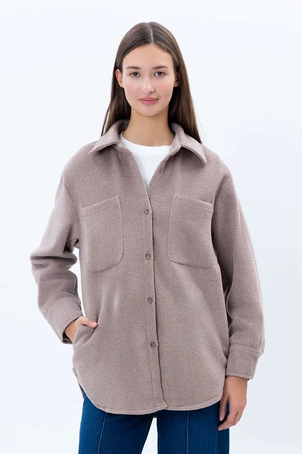 Женское пальто короткая длина AW23WBS-27045 фото