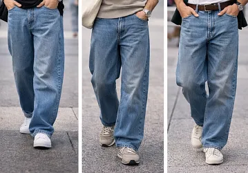 С чем носить широкие джинсы