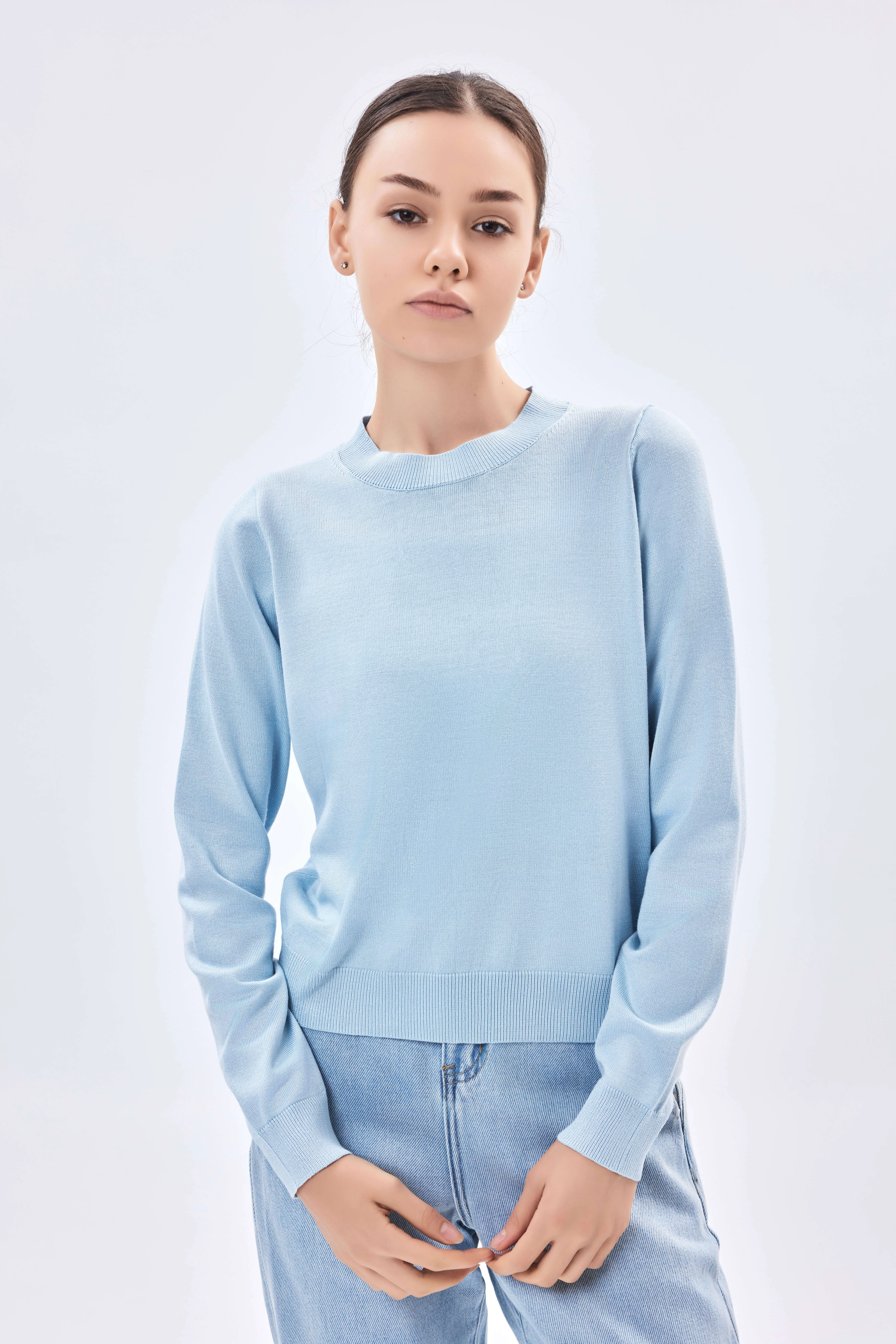 Женский джемпер длинный рукав AW23WKN-30042-199914 фото