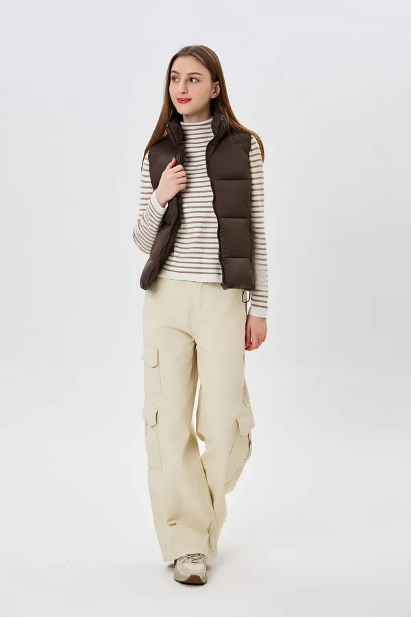 Женский жилет короткая длина