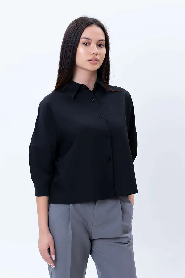 Женская рубашка средний рукав