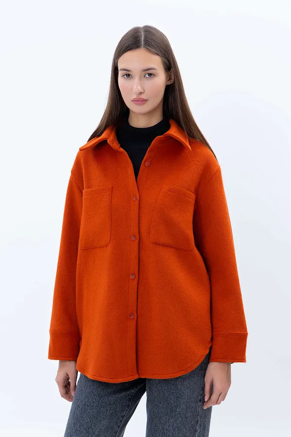 Женское пальто короткая длина AW23WBS-27045 фото