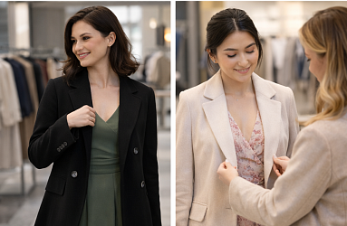 Как подобрать пиджак к платью