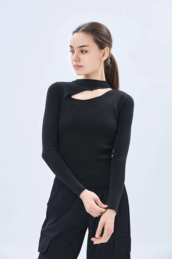 Женский джемпер длинный рукав AW23WKN-30090 фото