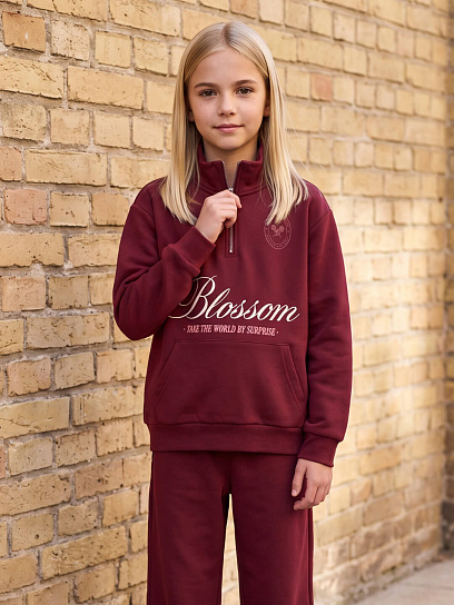 Свитшот короткая длина для девочек AW26KG-10020-343848 фото